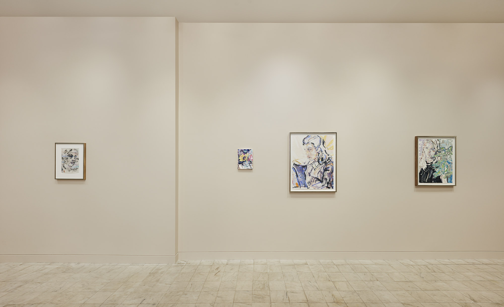 Installation view, Lara, New Work by Elizabeth Peyton, at Gladstone 64, New York, 2020